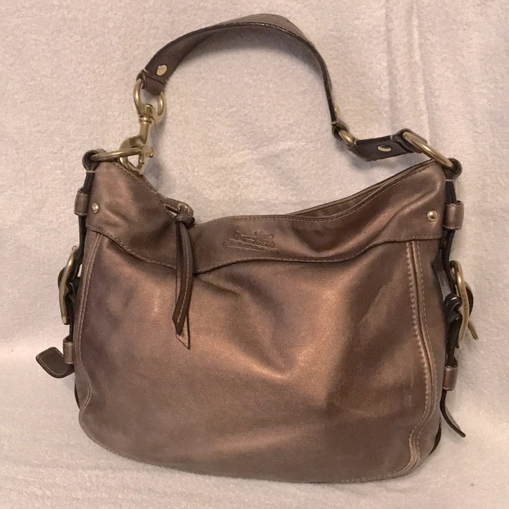 Authentic Coach Bronze Hobo HandBag (F0882-12671)